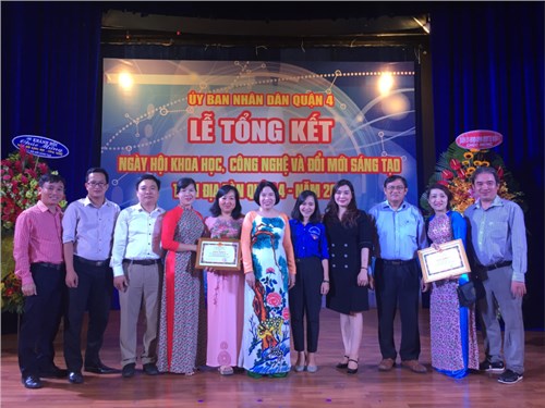Ngành Giáo dục tham gia Ngày hội Khoa học, công nghệ và đổi mới sáng tạo Quận 4 năm 2018

